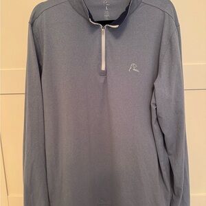 Rhoback Grey Q-Zip Performance Quarter-Zip Pullover